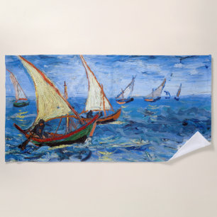 Vincent van Gogh - Seascape near Saintes-Maries Beach Towel