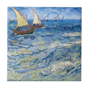 Vincent van Gogh - Seascape near Saintes-Maries Tile