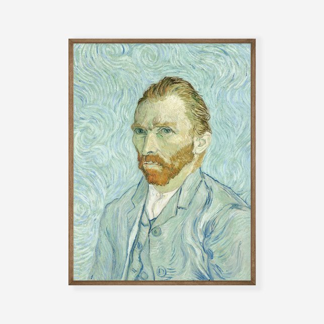 Vincent Van Gogh Self-Portrait 1889 Blue Painting  Poster (Creator Uploaded)