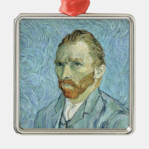 Vincent van Gogh Self Portrait, 1889 Metal Tree Decoration
