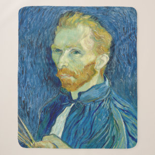 Vincent Van Gogh Self Portrait 1889 Sherpa Blanket