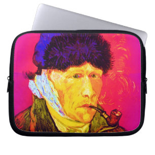 Vincent Van Gogh - Self Portrait Bandage Pop Art Laptop Sleeve