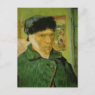 Vincent Van Gogh Self Portrait Bandaged Ear Postcard