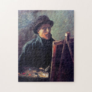 Vincent Van Gogh - Self Portrait Dark Felt Hat Jigsaw Puzzle