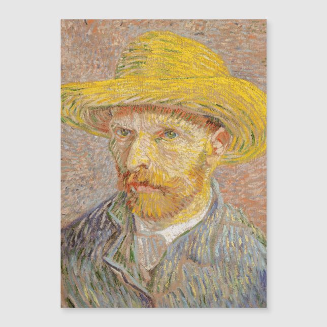 Vincent Van Gogh Self Portrait impressionist paint (Front)