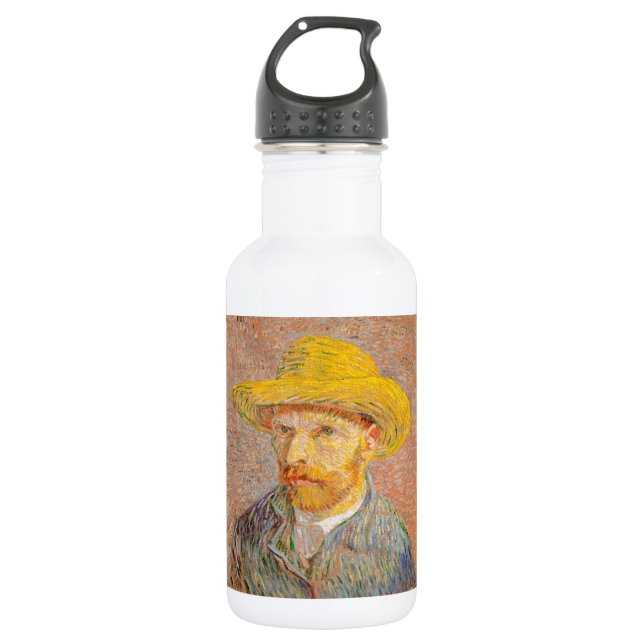 Vincent Van Gogh Self Portrait impressionist paint 532 Ml Water Bottle (Front)