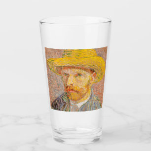 Vincent Van Gogh Self Portrait impressionist paint Glass