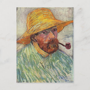 Vincent Van Gogh Self Portrait Pipe Postcard
