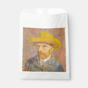 Vincent Van Gogh Self Portrait Straw Hat Favour Bags