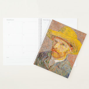 Vincent Van Gogh Self Portrait Straw Hat Planner