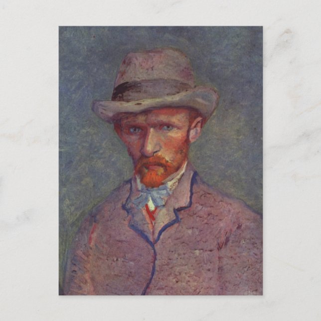 Vincent Van Gogh Self Portrait Suit Postcard (Front)