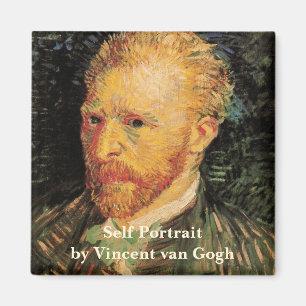 Vincent van Gogh Self Portrait, Vintage Fine Art Magnet