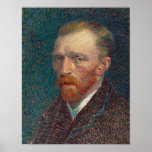 Vincent Van Gogh Self Portrait Vintage Fine Art Poster<br><div class="desc">Premium canvas poster, featuring an intricate detailed colourful self-portrait vintage oil on artist's board painting, by Vincent van Gogh. Beautiful artwork for vintage fine art / masterpiece / classic art lovers and Van Gogh connoisseurs, on 21.7 mil thick premium canvas paper made from an additive-free cotton-poly blend, with a special...</div>