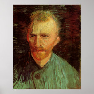 Vincent van Gogh Self Portrait, Vintage Fine Art Poster