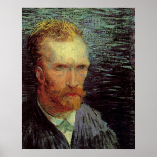 Vincent van Gogh Self Portrait, Vintage Fine Art Poster