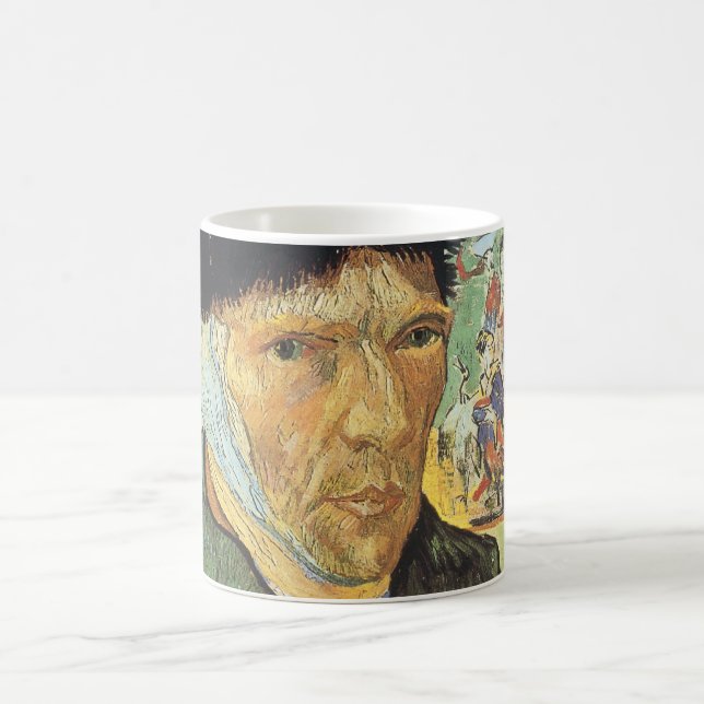 Vincent van Gogh - Self Portrait with Bandaged Ear Coffee Mug (Center)