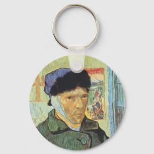 Vincent van Gogh - Self Portrait with Bandaged Ear Key Ring