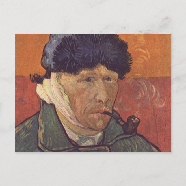 Vincent Van Gogh  -Self Portrait with Bandaged Ear Postcard (Front)
