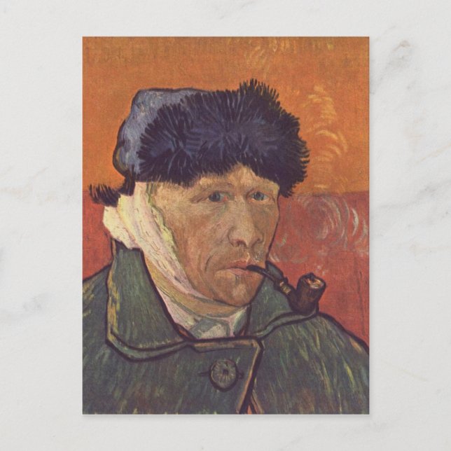 Vincent Van Gogh  -Self Portrait with Bandaged Ear Postcard (Front)