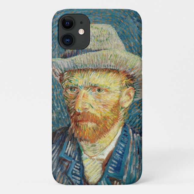 Vincent Van Gogh Self Portrait with Grey Felt Hat Case-Mate iPhone Case (Back)