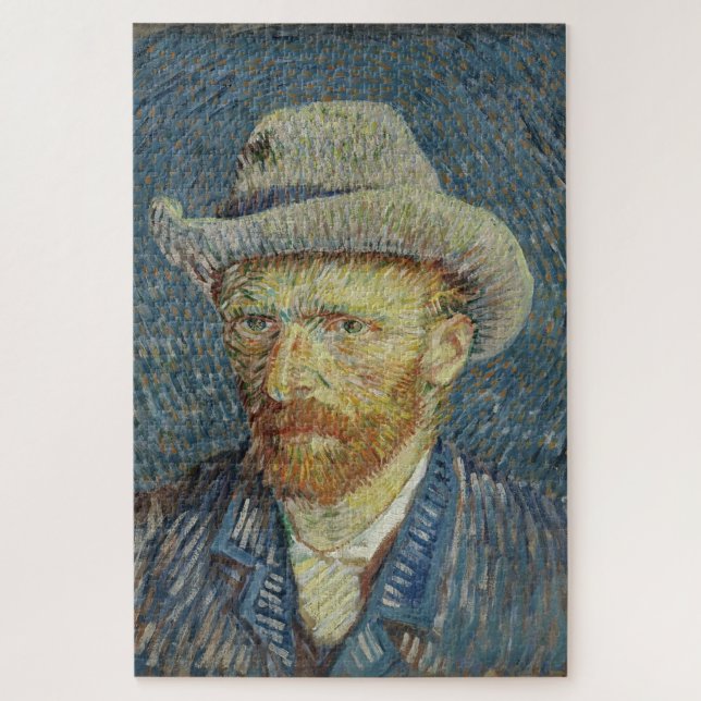 Vincent van Gogh: Self-Portrait with Grey Felt Hat Jigsaw Puzzle (Vertical)