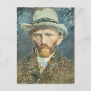 Vincent Van Gogh Self Portrait with Grey Felt Hat Postcard