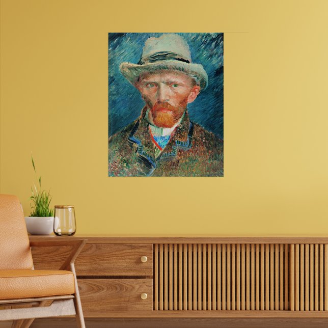 Vincent van Gogh, Self-Portrait with Hat Poster (Living Room 2)