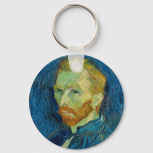 Vincent Van Gogh Self Portrait with Palette Art Key Ring