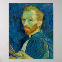 Vincent Van Gogh Self Portrait with Palette Art