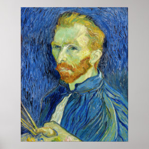 Vincent van Gogh - Self Portrait with Palette Poster