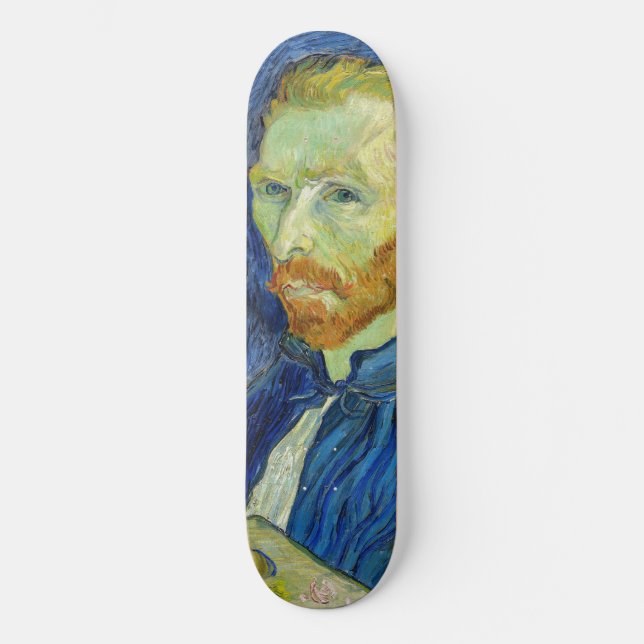 Vincent van Gogh - Self Portrait with Palette Skateboard (Front)