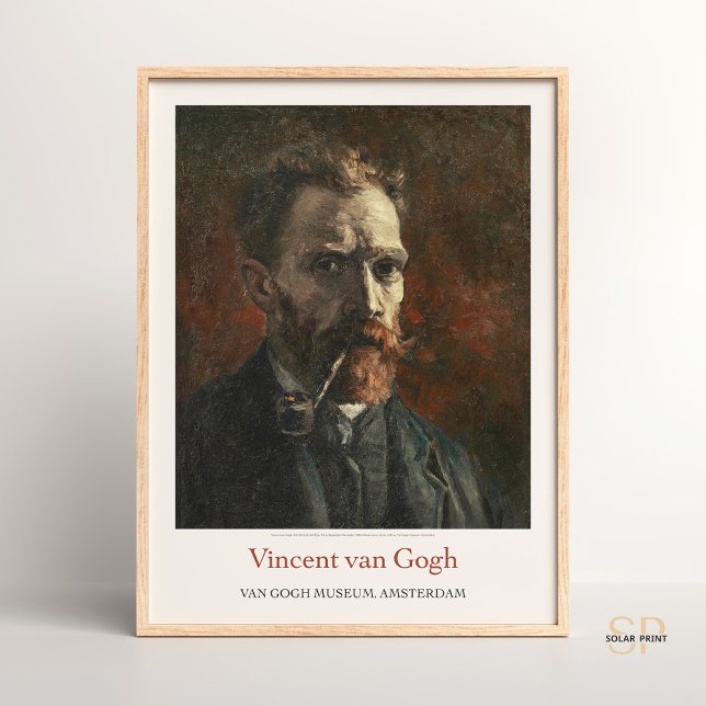 Vincent van Gogh Self-Portrait with Pipe Art Print (Creator Uploaded)