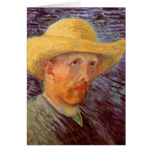 Vincent van Gogh Self Portrait with Straw Hat