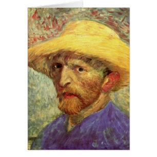 Vincent van Gogh Self Portrait with Straw Hat