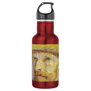 Vincent van Gogh - Self-portrait with Straw Hat 532 Ml Water Bottle