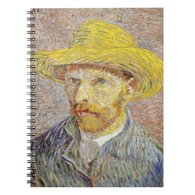 Vincent van Gogh - Self-portrait with Straw Hat Notebook (Front)