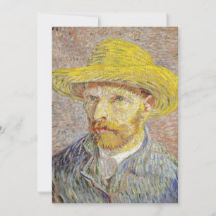 Vincent van Gogh - Self-portrait with Straw Hat Thank You Card