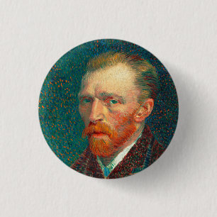 Vincent Van Gogh Self Portrait with Suit Fine Art 3 Cm Round Badge