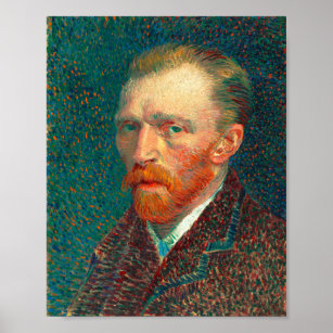Vincent Van Gogh Self Portrait with Suit Fine Art Poster