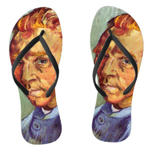 Vincent Van Gogh Self Portrait without Beard Art Jandals