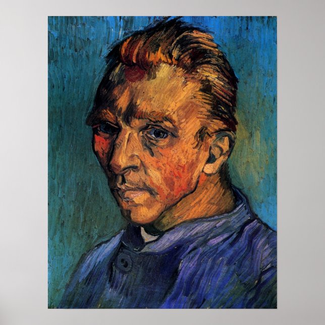 Vincent van Gogh Self Portrait without Beard Poster (Front)