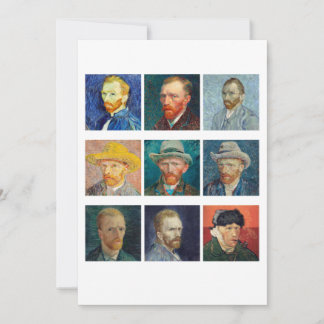Vincent Van Gogh - Self Portraits Invitation