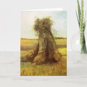 Vincent van Gogh - Sheaves of Wheat Card