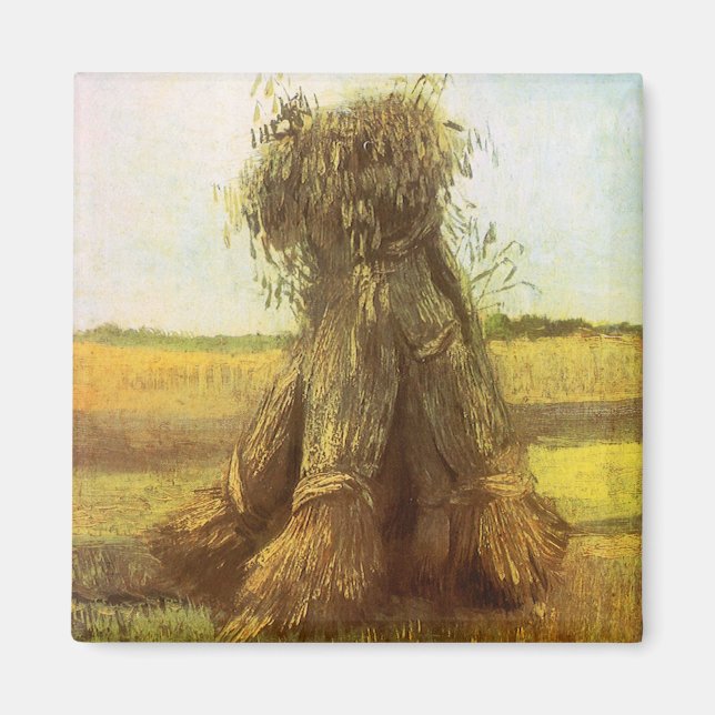 Vincent van Gogh - Sheaves of Wheat Magnet (Front)