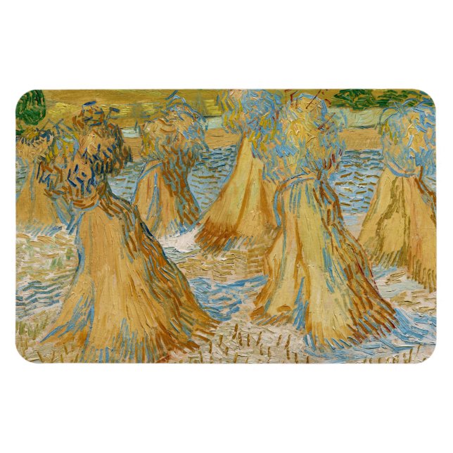 Vincent van Gogh - Sheaves of Wheat Magnet (Horizontal)