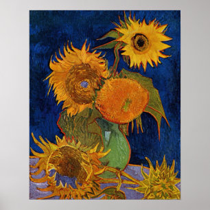 Vincent van Gogh Six Sunflowers GalleryHD Fine Art Poster