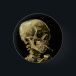 Vincent Van Gogh Skeleton with a Burning Cigarette 3 Cm Round Badge<br><div class="desc">Vincent Van Gogh Skeleton with a Burning Cigarette Vintage Fine Art Button</div>