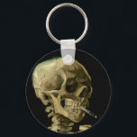 Vincent Van Gogh Skeleton with a Burning Cigarette Key Ring<br><div class="desc">Vincent Van Gogh Skeleton with a Burning Cigarette Vintage Fine Art Keychain</div>