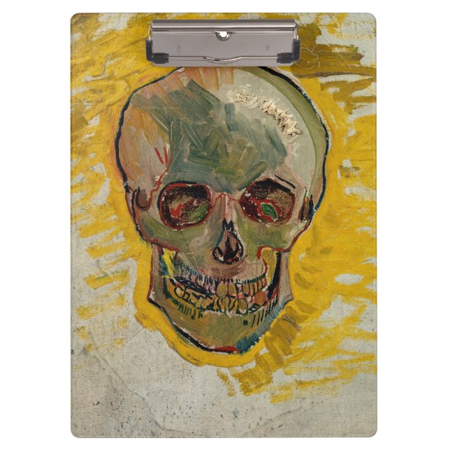 Vincent van Gogh - Skull 1887 #2 Clipboard (Front)