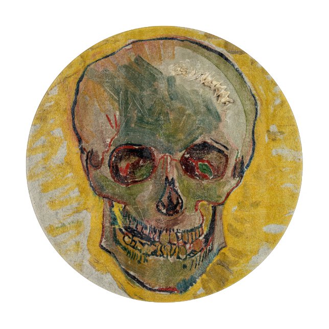 Vincent van Gogh - Skull 1887 #2 Cutting Board (Front)